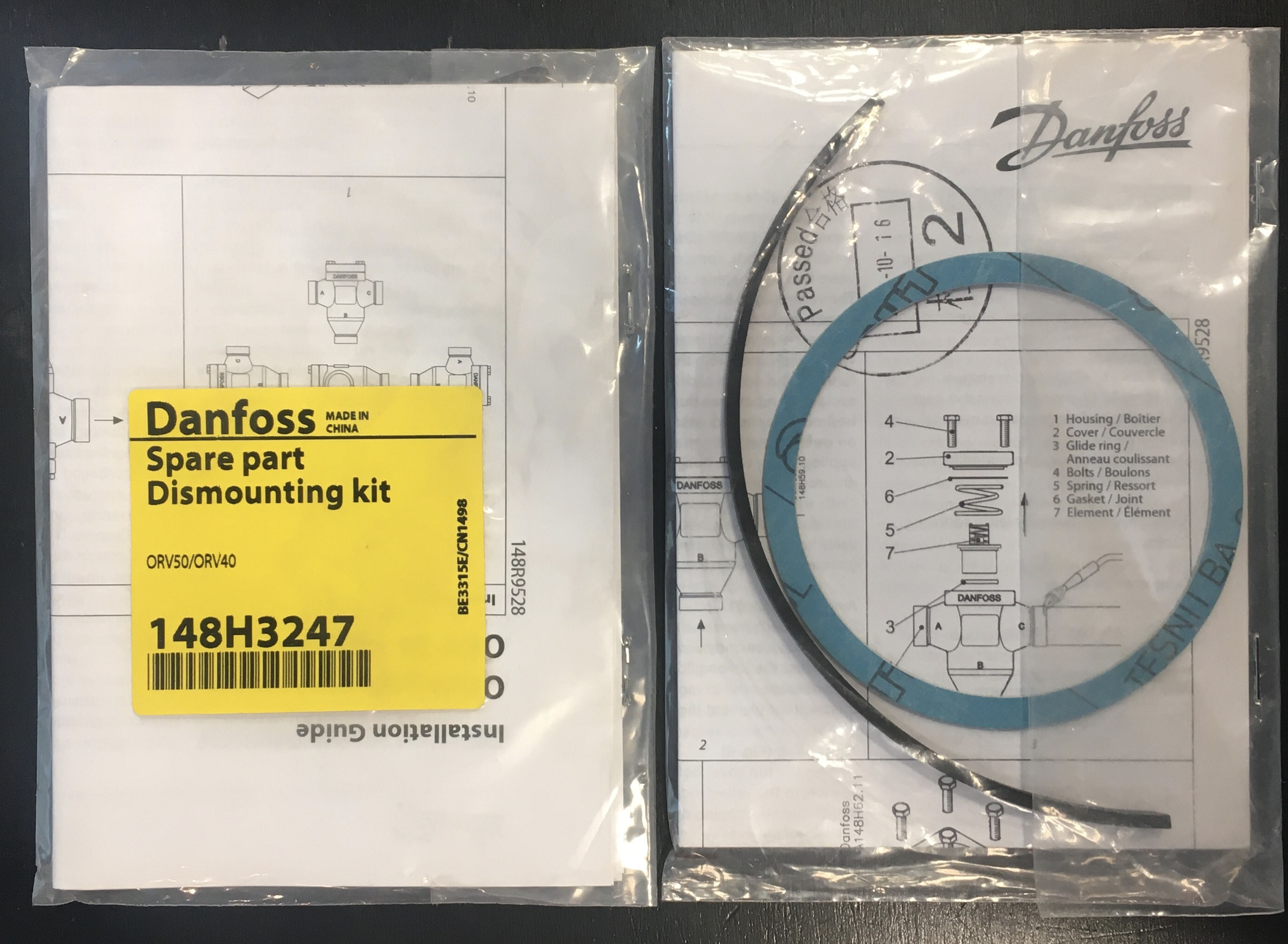 Ремкомплект для Danfoss ORV40 H2, 148H3247
