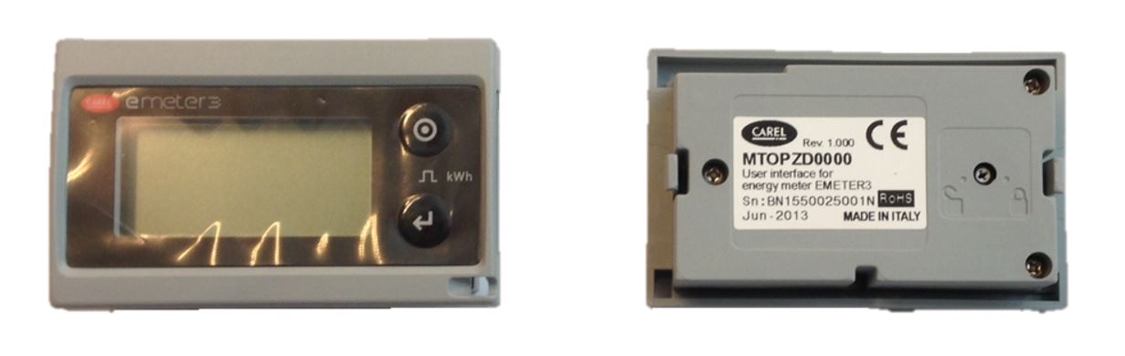 ДИСПЛЕЙ ДЛЯ СЧЁТЧИКА ЭЛЕКТРОЭНЕРГИИ CAREL USER INTERFACE FOR ENERGY METER EMETER3