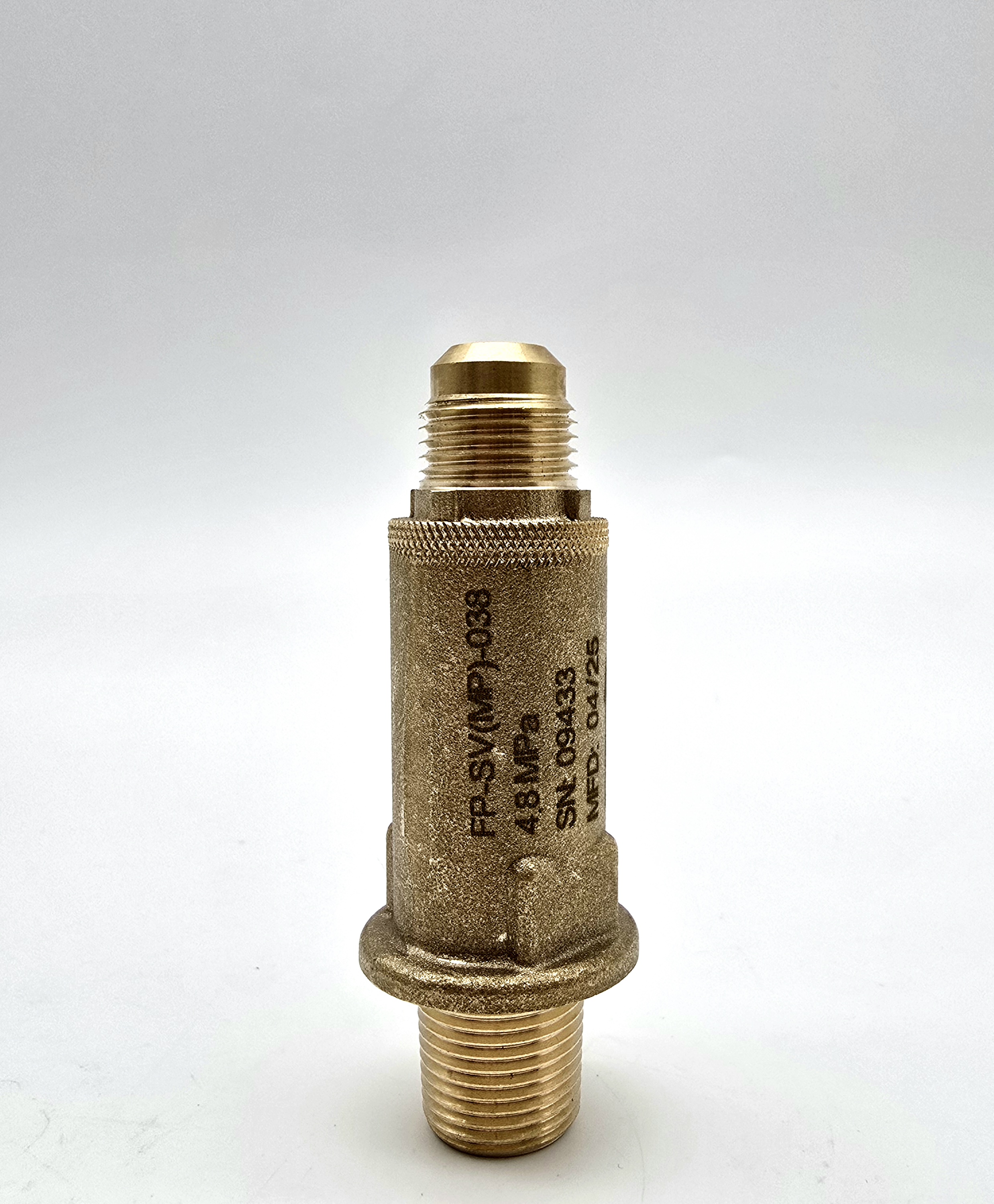 Клапан предохранительный FP-SV(MP)-038, 3/8"NPT x 3/8"SAE (45 бар)