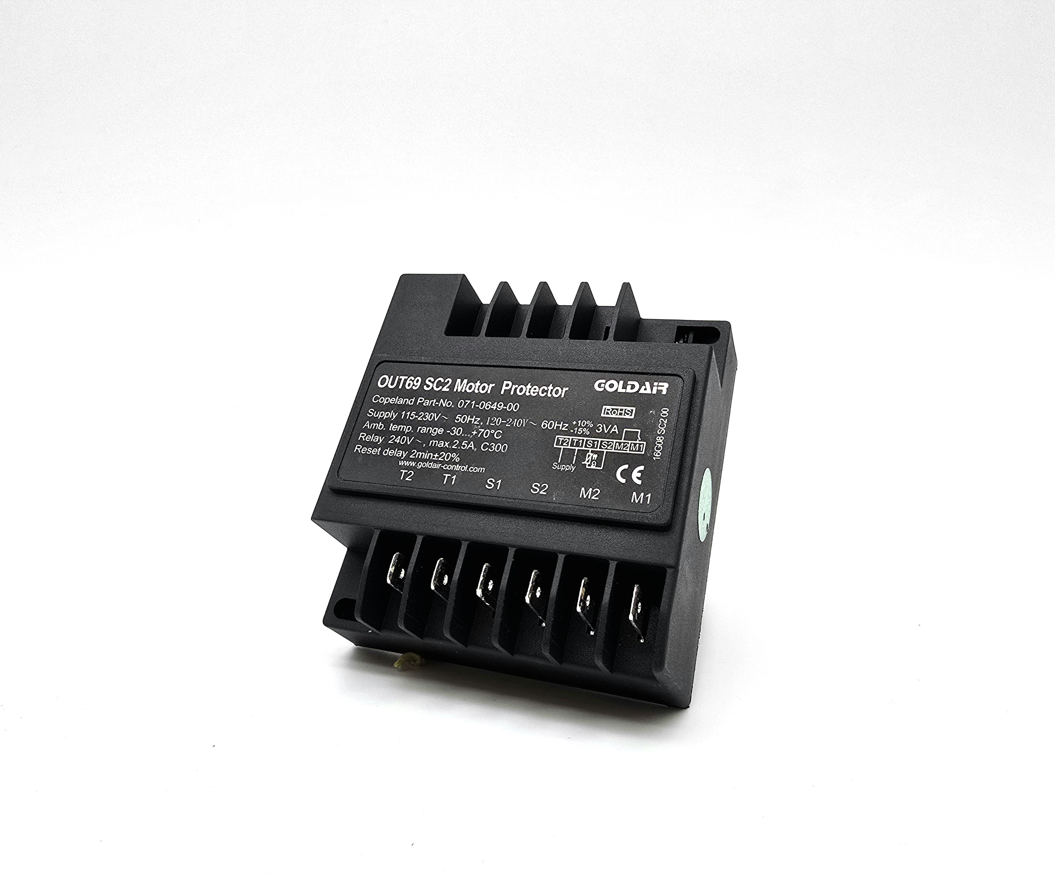 Прибор защиты электродвигателя GOLD OUT69 SC2 Motor Protector (Copeland 071-0649-00, KRIWAN INT69SC2)