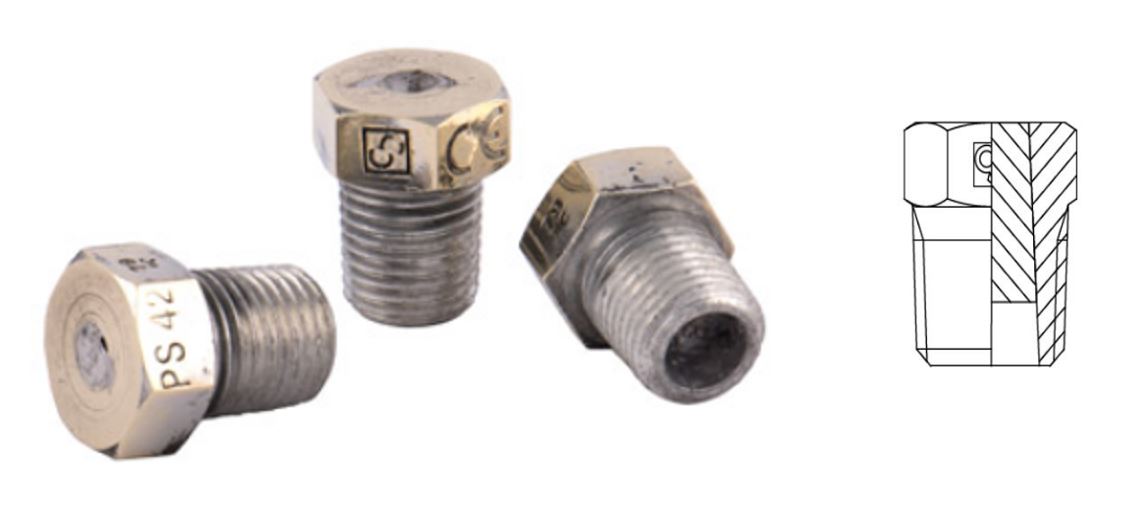 ПЛАВКАЯ ВСТАВКА CASTEL Fusible Plug 1/8"NPT 79 °C, 3080/1C