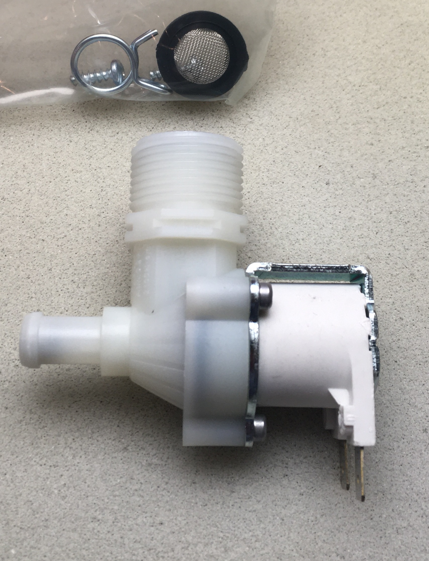 КЛАПАН ПОДАЧИ ВОДЫ CAREL, KIT ELETTROVALVOLA CARICO 0,6L/MIN.24V CON VALV.DI NON RITORNO - SPARE PARTS