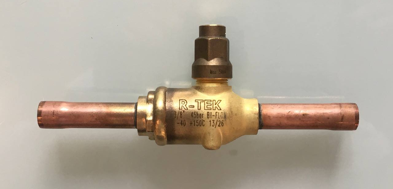 Вентиль шаровой REFTEK, 3/8" ODS, 45 бар, BI-FLOW, 601017673