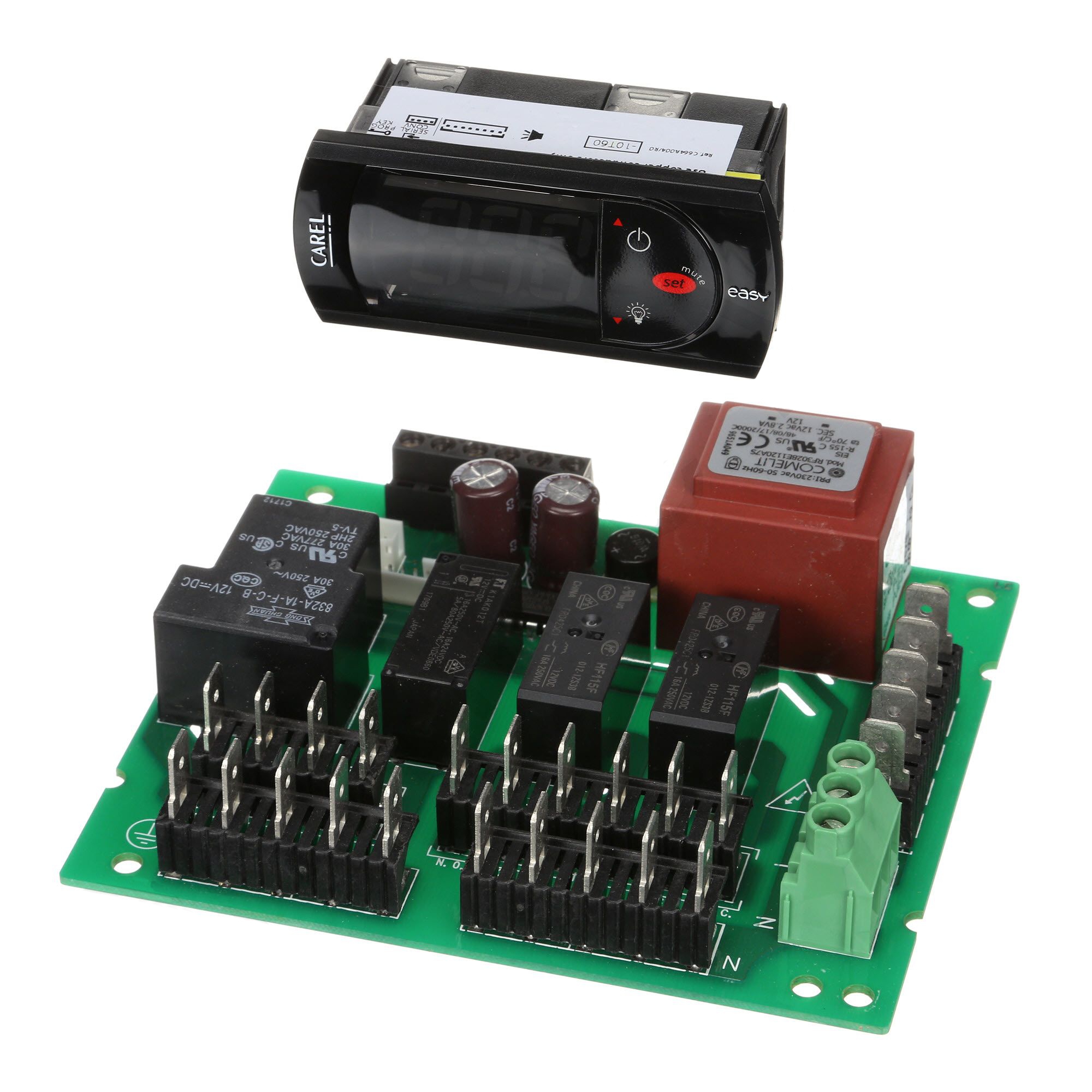 КОНТРОЛЛЕР CAREL,  3 RELAYS: 1 (30 A), 2 (16 A), WITHOUT PLASTIC ENCLOSURE, RED DISPLAY