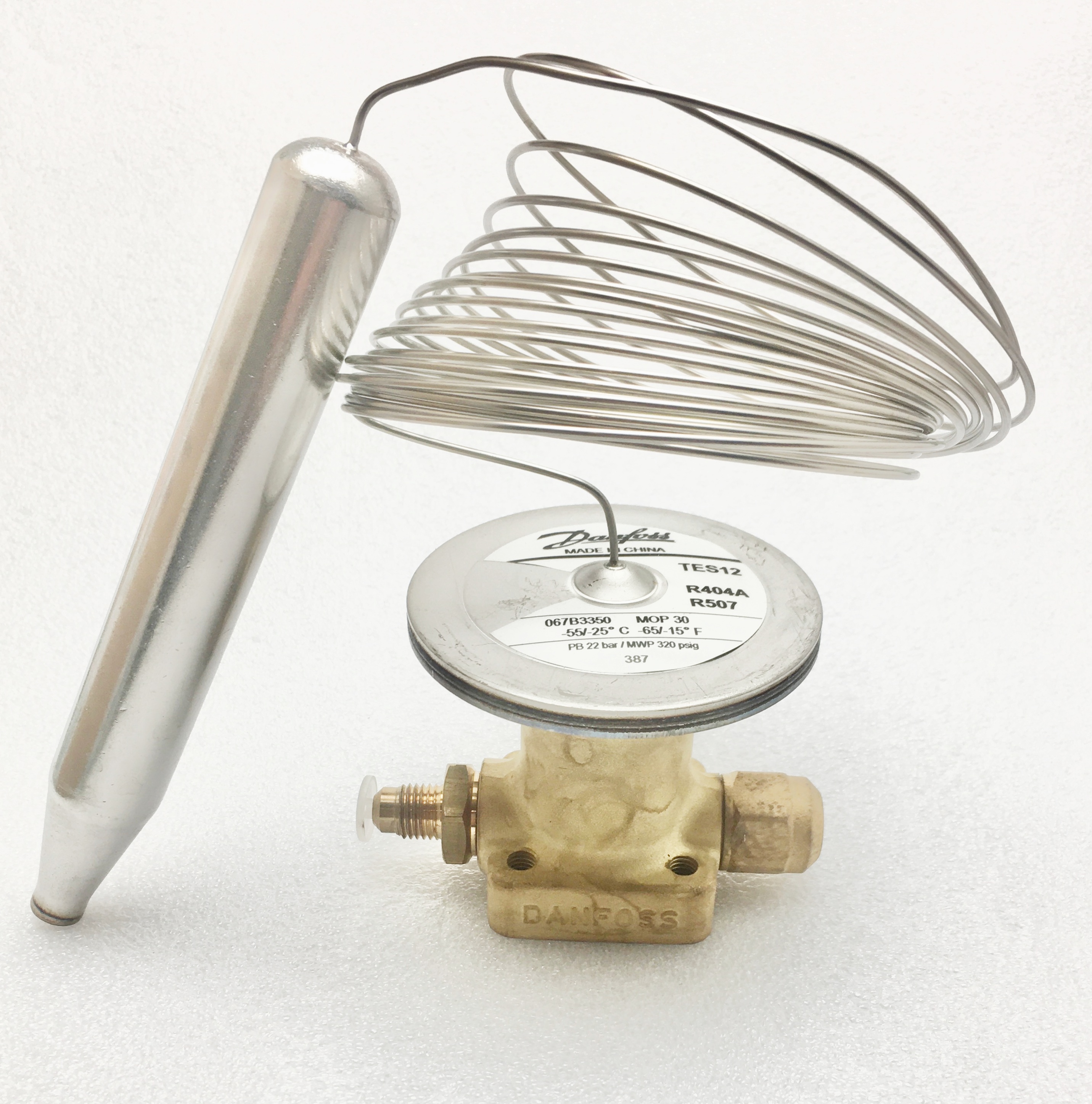 Термостатический элемент Danfoss TES12, MOP B -60...-25 C, R404a/R507, 067B3350