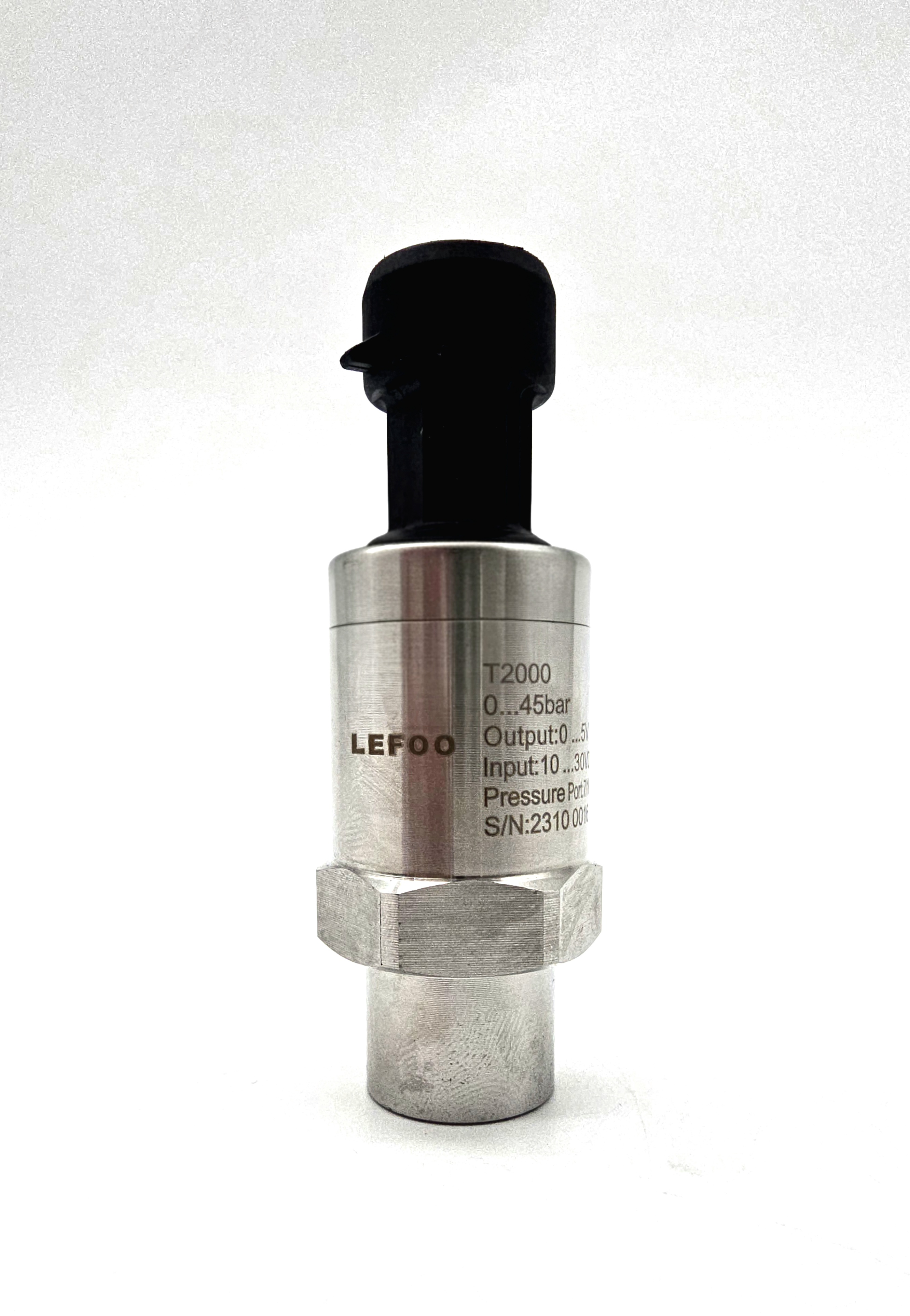 ДАТЧИК ДАВЛЕНИЯ LEFOO PRESS. TRASD. Output: 0-5 V, Press. range: 0...45 BAR, Power supp. 10-30 VDC, Packard, Female, 7/16"-20UNF, IP67, T-2000-45 (SPKT**B6P1)