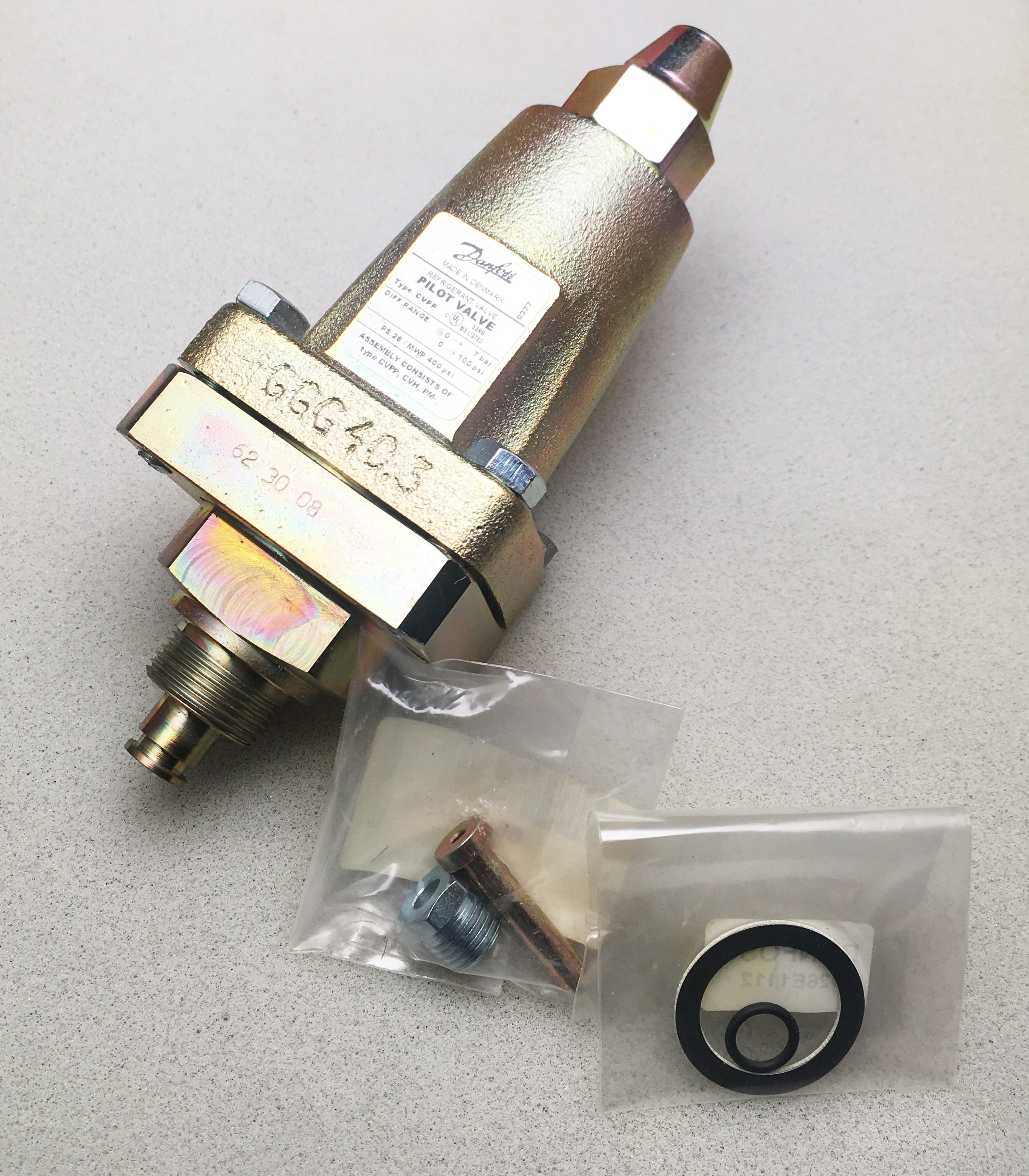 Клапан пилотный для регулирования разности давлений Danfoss CVPP(HP) 027B1162, 0-7 BAR (аналог: 027B0930R)