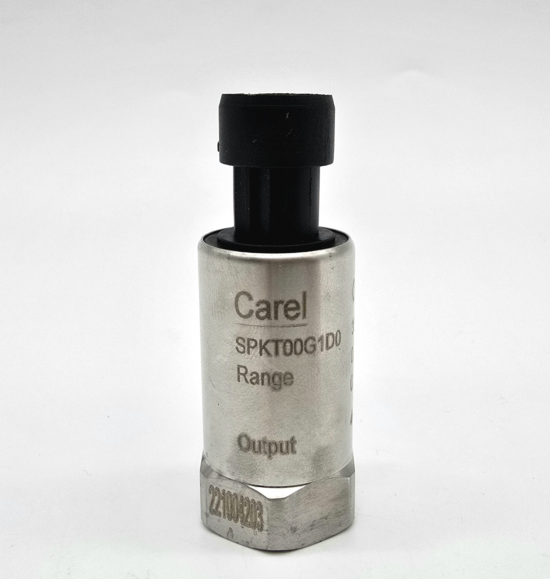 ДАТЧИК ДАВЛЕНИЯ CAREL PRESS. TRASD. Output: 4-20 mA, Press. range: 0...60 BAR, Power supp. 8-28 VDC, Sealed gage, Packard, Female, 7/16"-20UNF, IP67, SPKT00G1D0