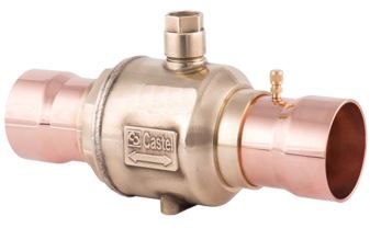 ШАРОВОЙ ВЕНТИЛЬ С СЕРВИСНЫМ ШТУЦЕРОМ CASTEL  Ball Valve 4"1/8 (104,8 мм), 6571/33A