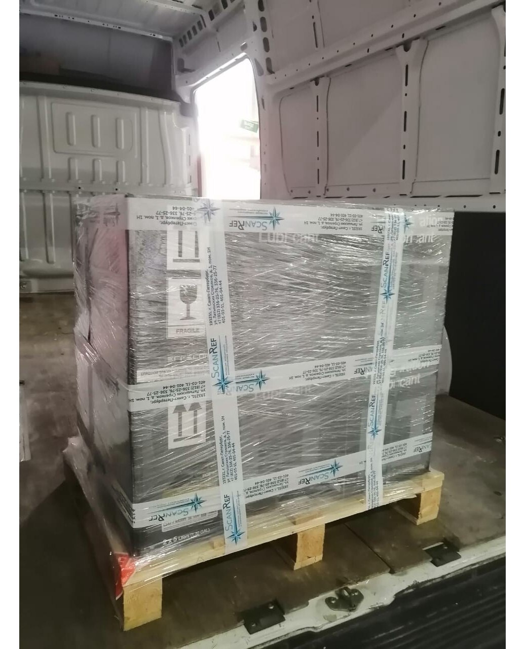 Отгрузка масла Errecom клиенту в Калининград