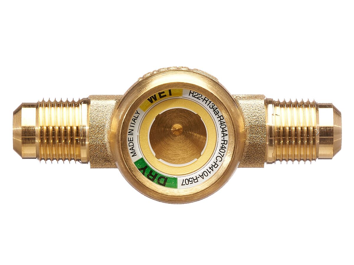 СМОТРОВОЕ СТЕКЛО CASTEL С ИНДИКАТОРОМ ВЛАЖНОСТИ Moisture Indicator 3/8" Flare M/M, 3910/33