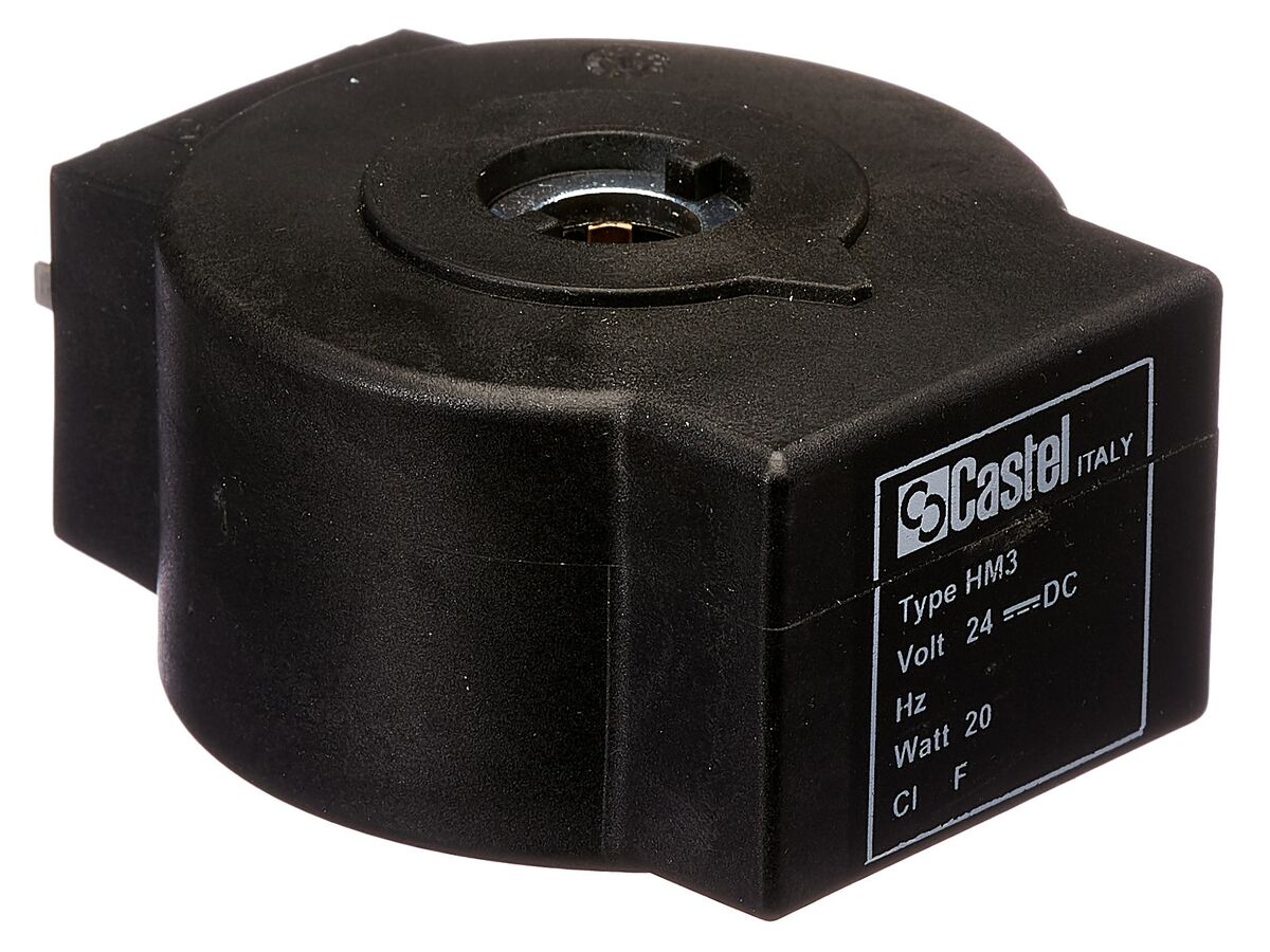КАТУШКА ДЛЯ СОЛЕНОИДНОГО ВЕНТИЛЯ CASTEL Coil HM3  24V D.C. 20W, 9120/RD2