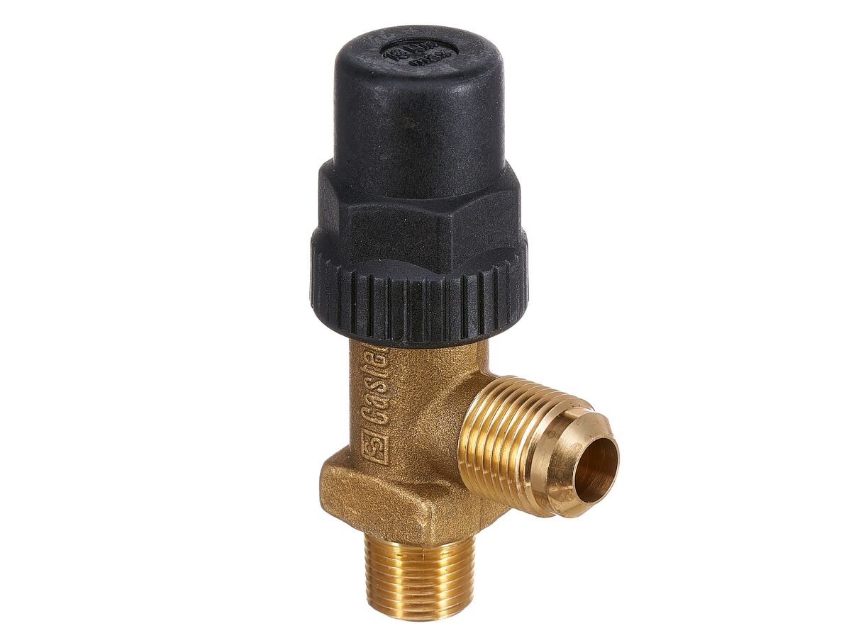 ВЕНТИЛЬ ЗАПОРНЫЙ (НА РЕСИВЕР)  CASTEL Receiver Valve 1/2" Flare x 3/8" NPT, 6110/43