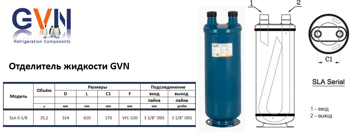 Отделитель жидкости SLA-3-1/8  GVN
