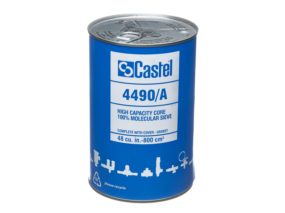 ФИЛЬТРУЮЩИЙ БЛОК ОСУШИТЕЛЬ С ПРОКЛАДКАМИ CASTEL, Италия. 800 см3. Dryer 100% molecular sleve. 4490/A