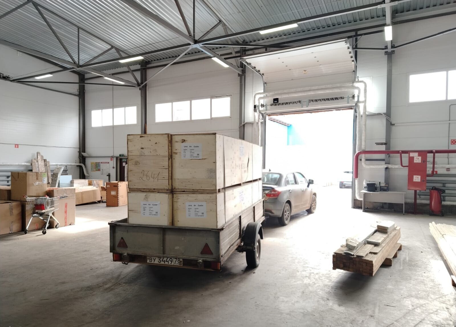 Отгрузка теплообменного оборудования со склада клиенту из Санкт-Петербурга