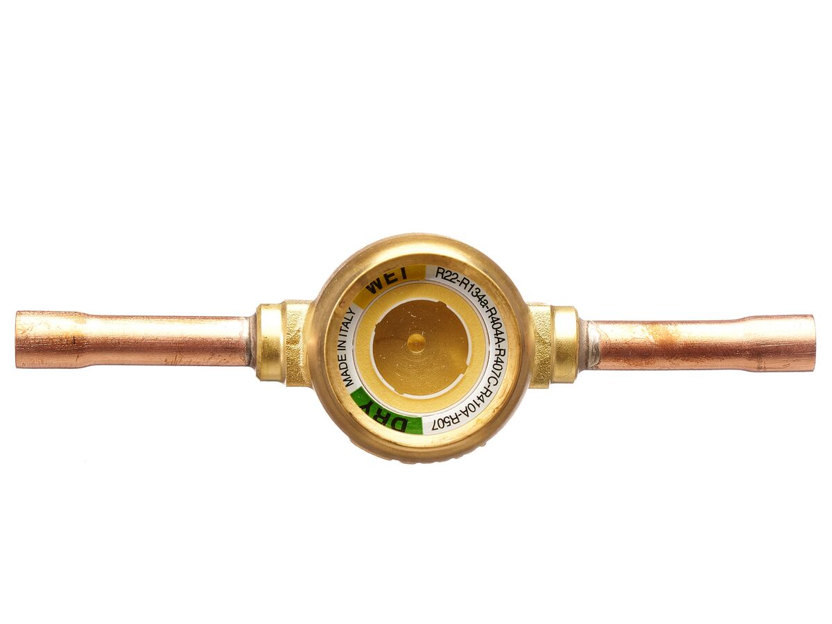 СМОТРОВОЕ СТЕКЛО CASTEL с индикатором влажности, 1/4" ODS, 3940/2