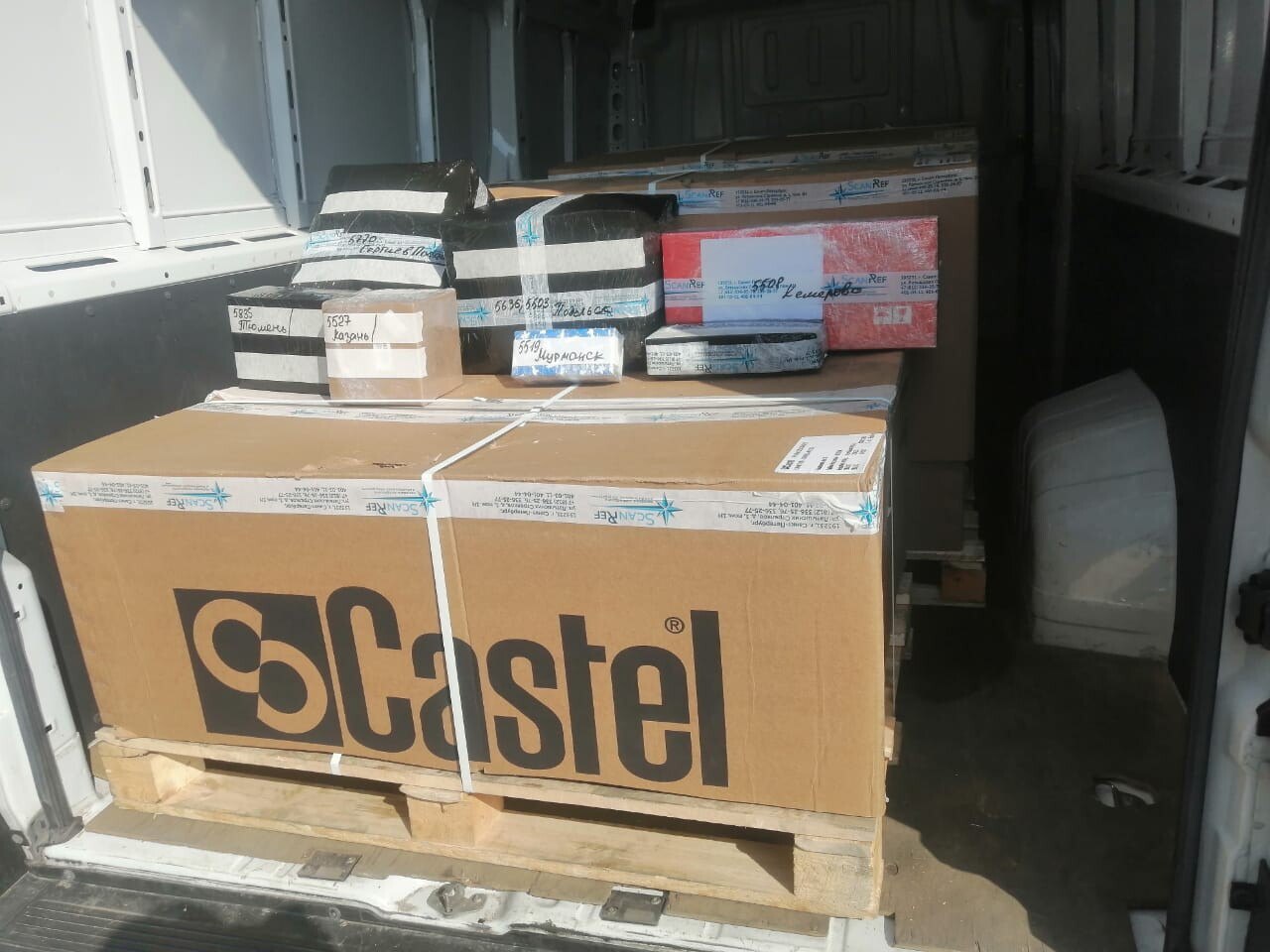 Отгрузка CAREL, Castel, Goldair заказчикам в Мурманск,  Казань, Подольск, Кемерово, Сергиев Посад, Тюмень