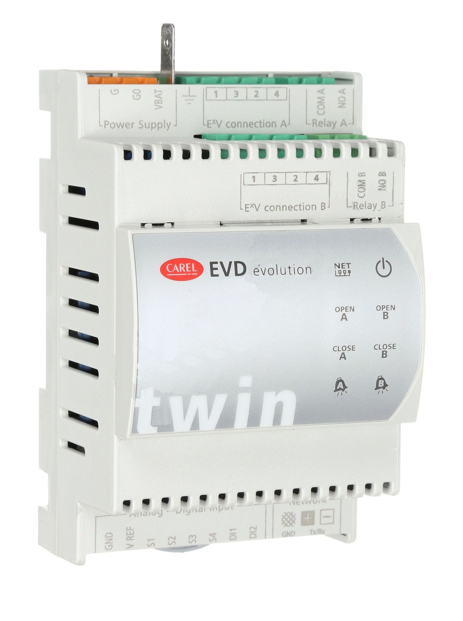 ДРАЙВЕР ЭРВ CAREL, EVD EVOLUTION TWIN, для упр. двумя вентилями CAREL (RS485/MODBUS), EVD0000T50