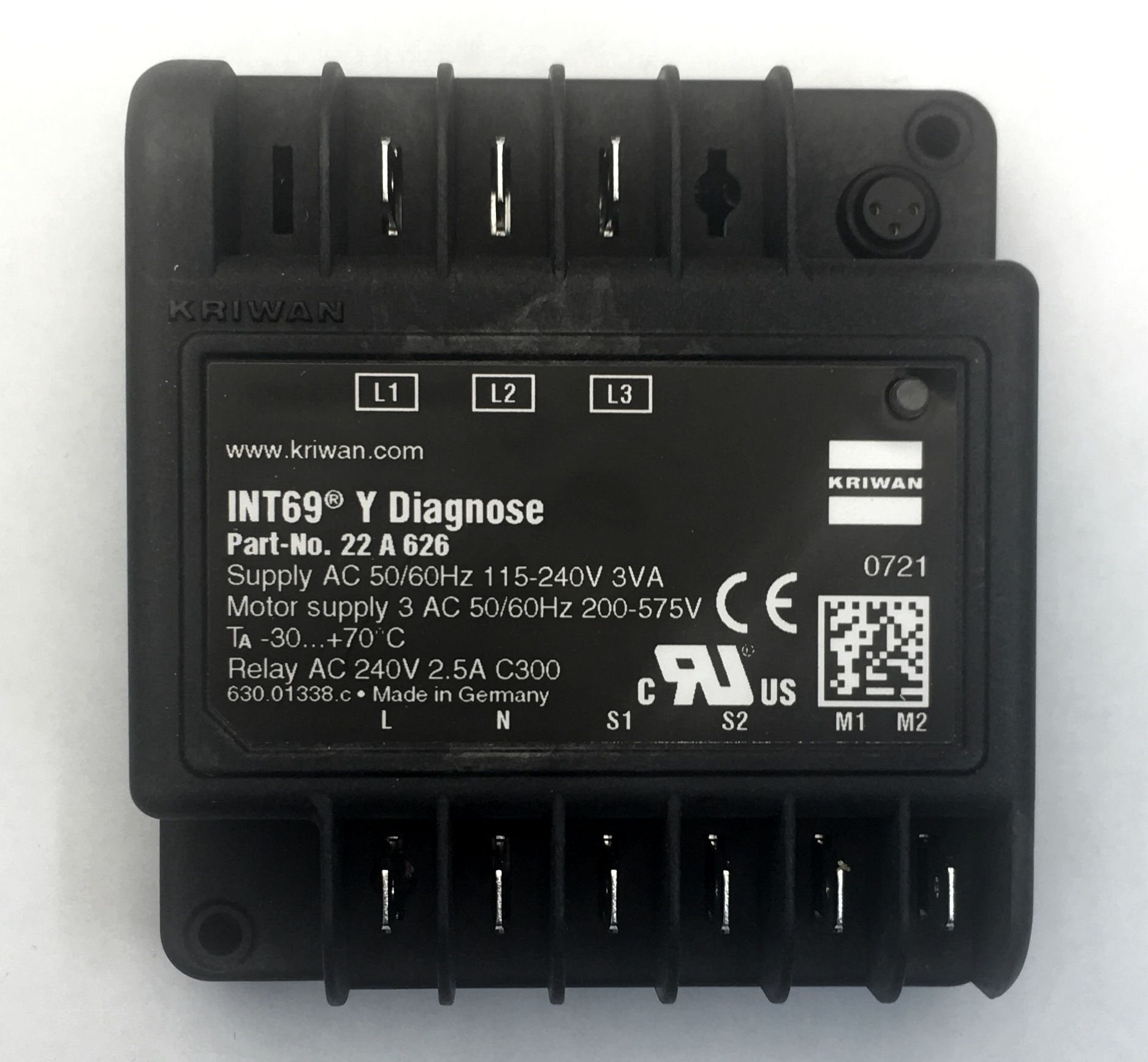 Прибор защиты INT69Y Diagnose KRIWAN 22A626 (INT69 DMY)