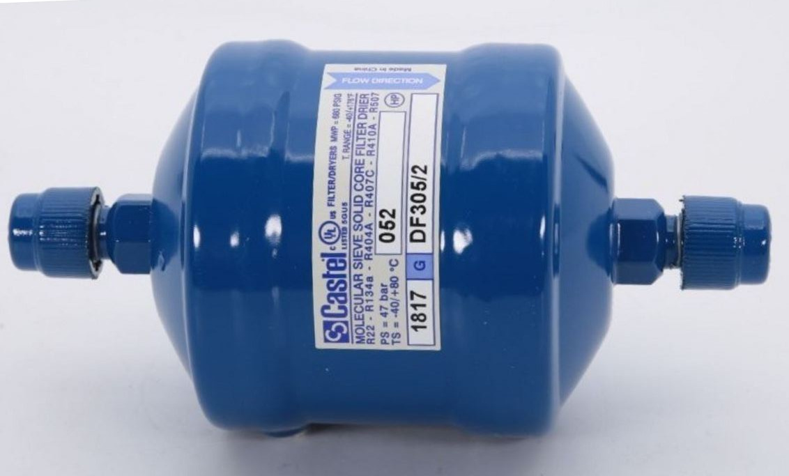 ФИЛЬТР-ОСУШИТЕЛЬ CASTEL резьба под гайку 1/4" SAE DF305/2