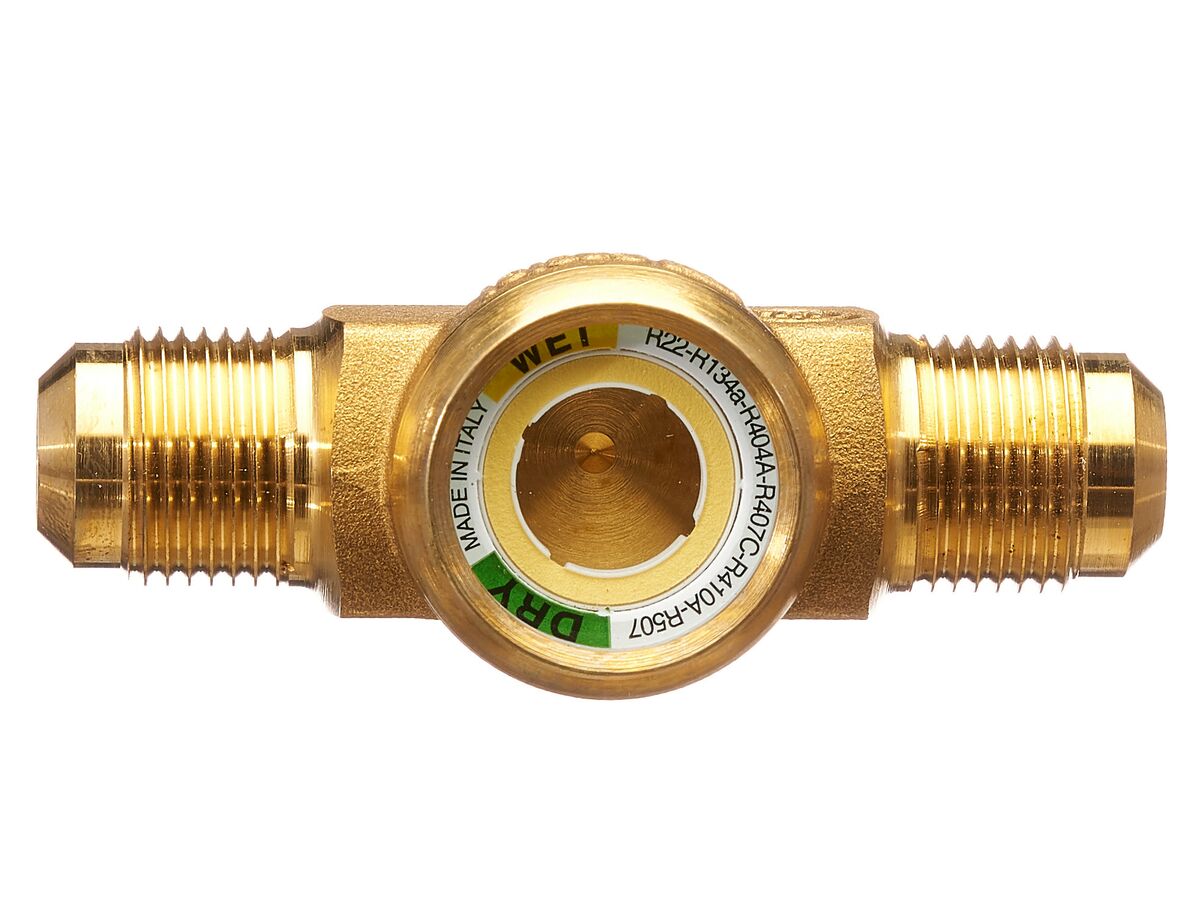 СМОТРОВОЕ СТЕКЛО CASTEL С ИНДИКАТОРОМ ВЛАЖНОСТИ Moisture Indicator 1/2" Flare M/M, 3910/44