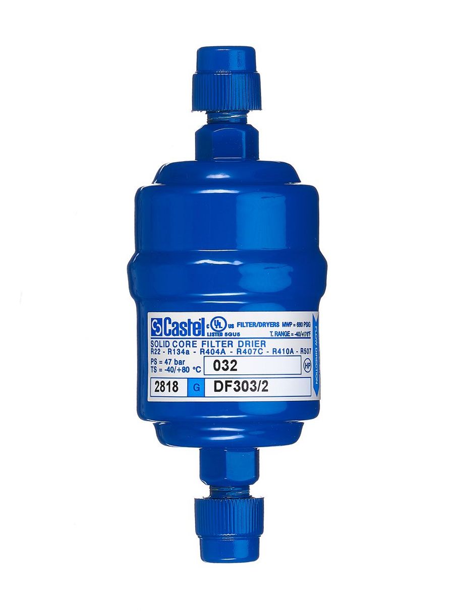 ФИЛЬТР-ОСУШИТЕЛЬ CASTEL резьба под гайку 1/4" SAE DF303/2