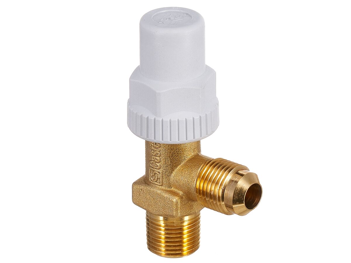 ВЕНТИЛЬ ЗАПОРНЫЙ (НА РЕСИВЕР)  CASTEL Receiver Valve3/8"Flarex3/8"NPT, 6110N/33