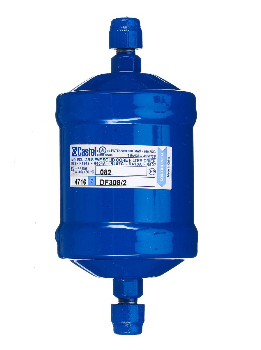 ФИЛЬТР-ОСУШИТЕЛЬ CASTEL резьба под гайку 1/4" SAE DF308/2
