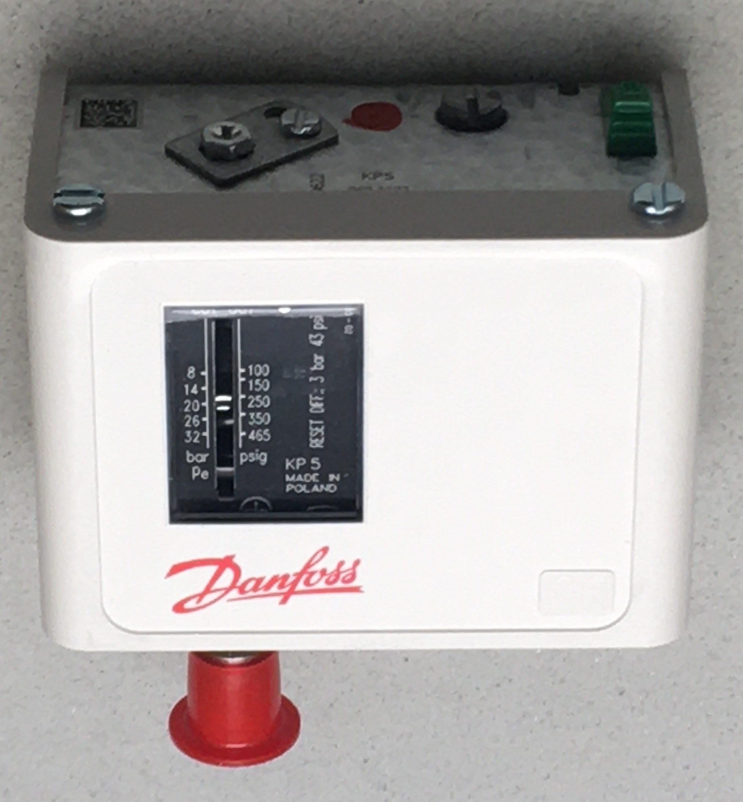 Реле высокого давления Danfoss KP-5, 060-117366 8 … 32 бара, руч.