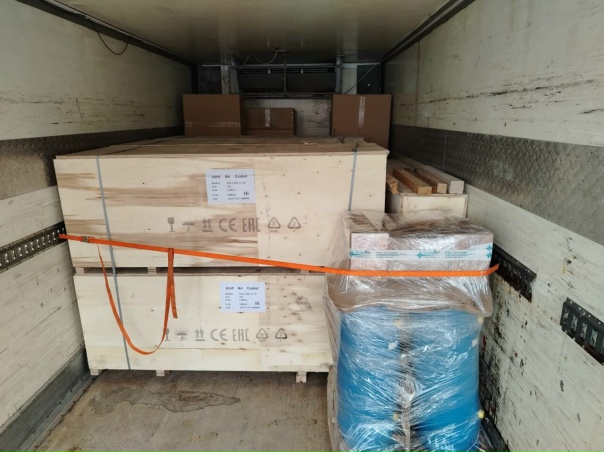 Отгрузка оборудования для доставки клиенту из Челябинска