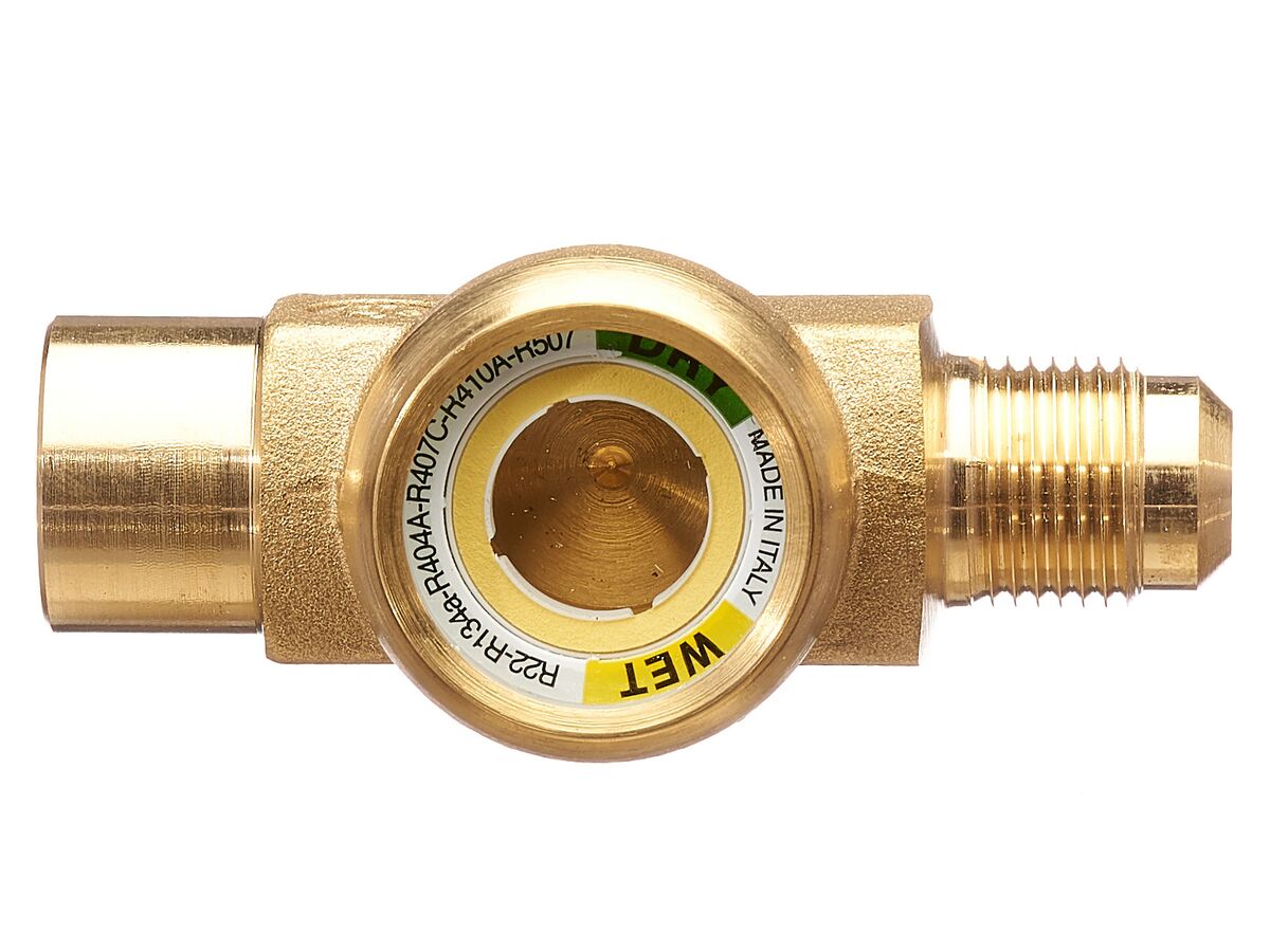 СМОТРОВОЕ СТЕКЛО CASTEL С ИНДИКАТОРОМ ВЛАЖНОСТИ Moisture Indicator 3/8" Flare M/F, 3950/33