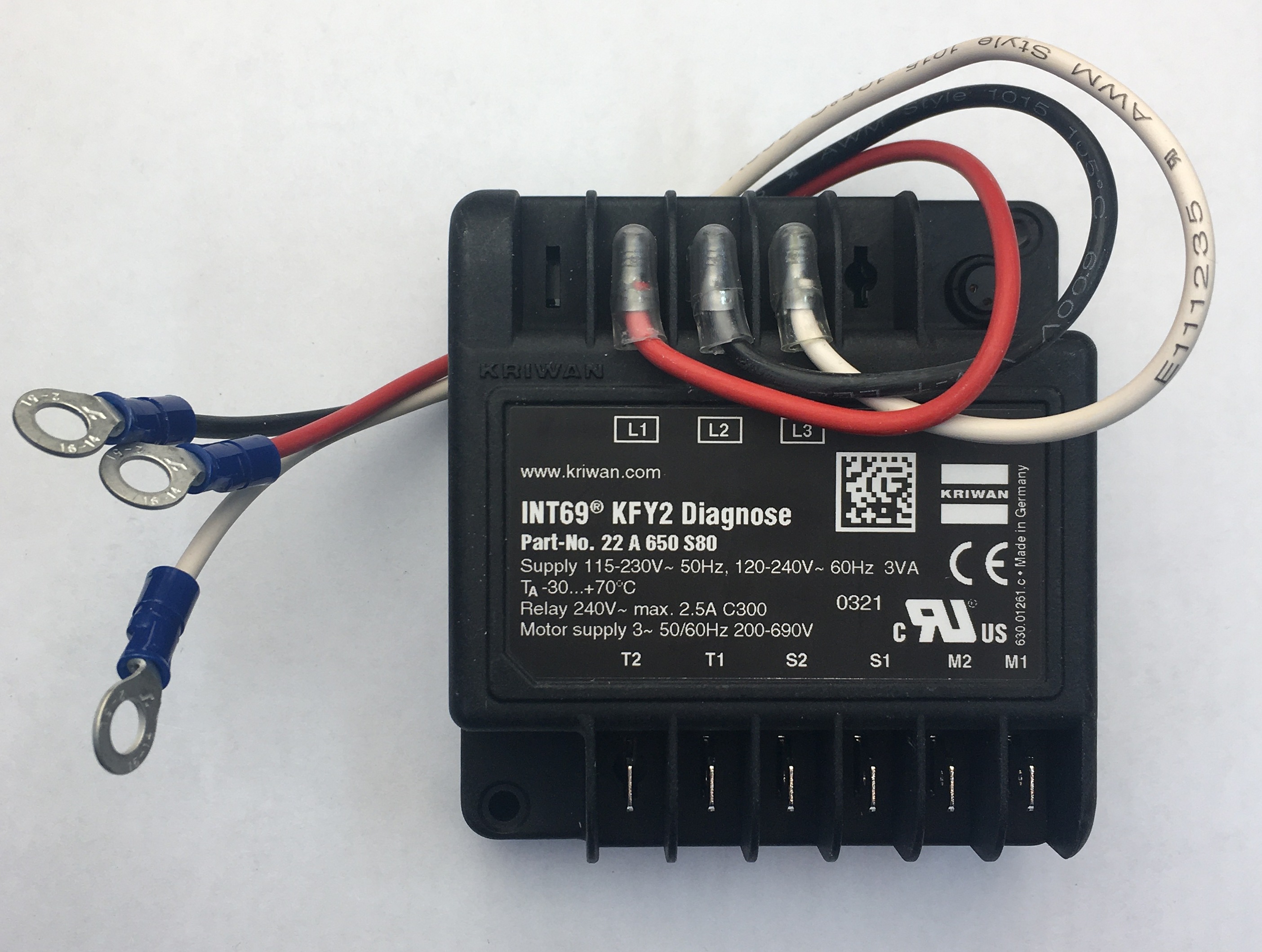 Прибор защиты INT69 KFY2 Diagnose KRIWAN 22A650S80