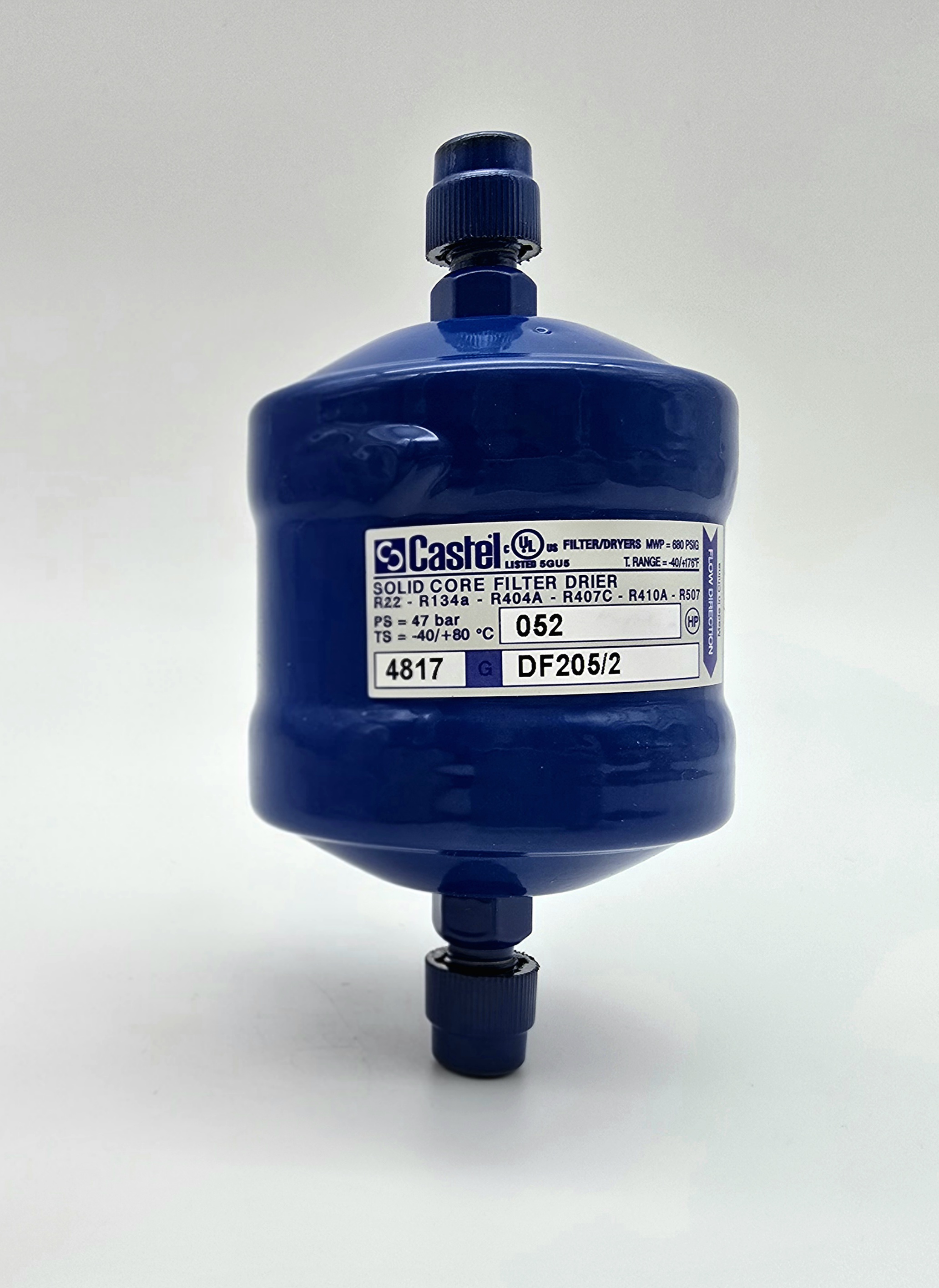 ФИЛЬТР-ОСУШИТЕЛЬ CASTEL АНТИКИСЛОТНЫЙ резьба под гайку 1/4" SAE DF205/2