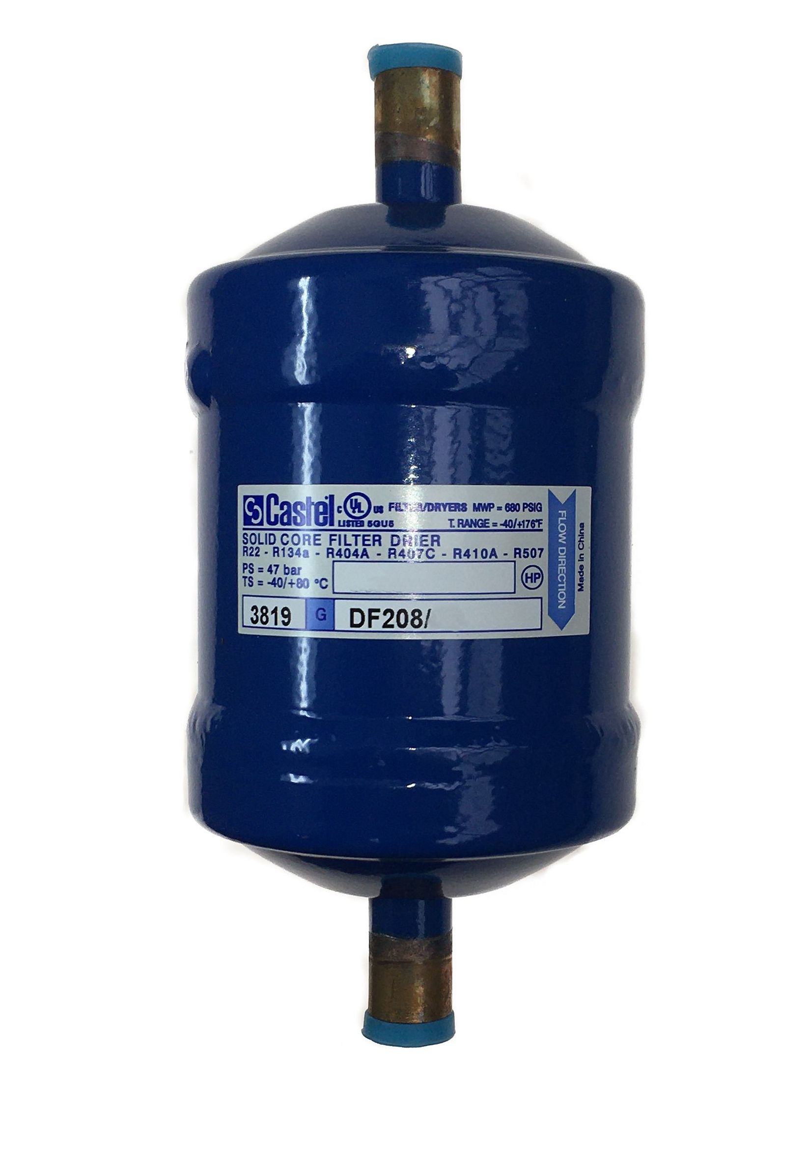 ФИЛЬТР-ОСУШИТЕЛЬ CASTEL АНТИКИСЛОТНЫЙ (ПАЙКА) 10 mm ODS
 DF208/M10S
