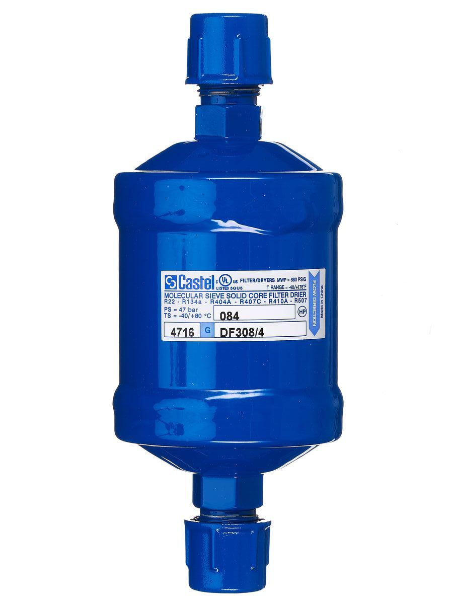 ФИЛЬТР-ОСУШИТЕЛЬ CASTEL резьба под гайку 1/2" SAE DF308/4