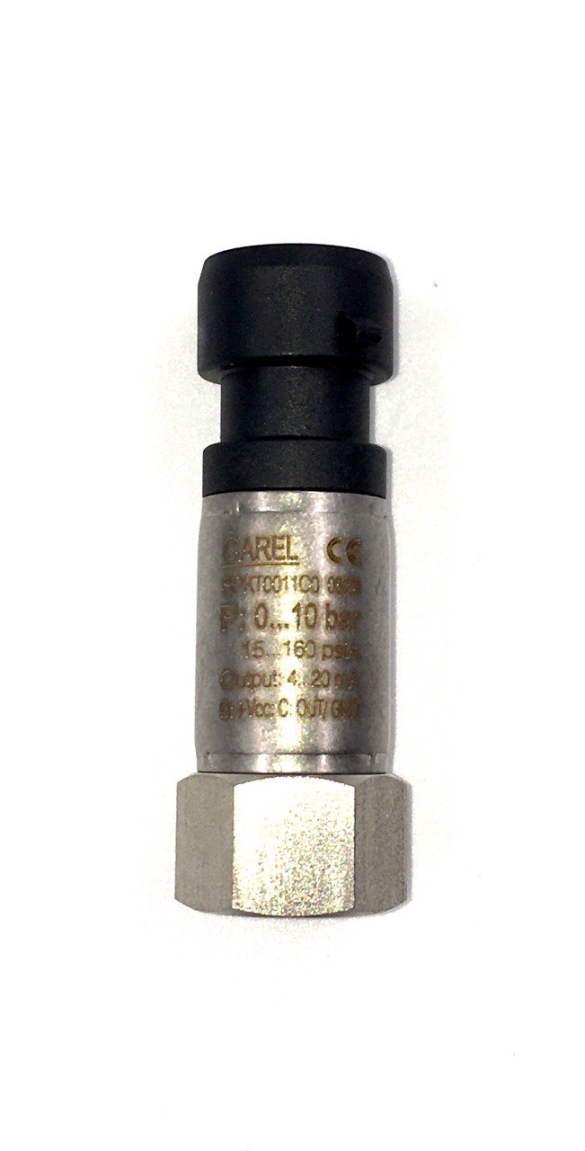 ДАТЧИК ДАВЛЕНИЯ CAREL PRESS. TRASD. Output: 4-20 mA, Press. range: 0...10 BAR, Power supp. 8-28 VDC, Sealed gage, Packard, Female, 7/16"-20UNF, IP67