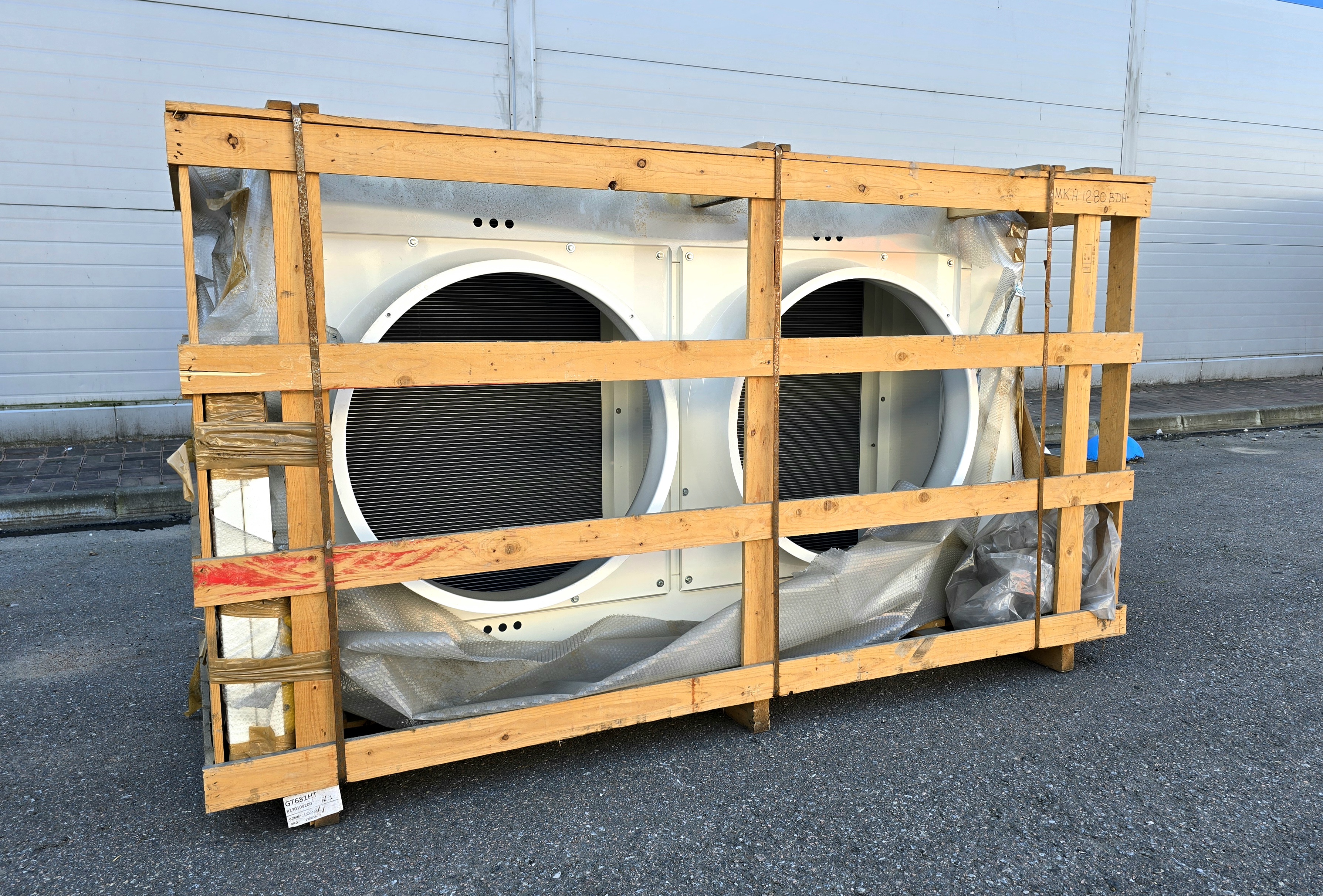 Конденсатор ThermoKey (Италия) 132 кВт, 2х800 мм, R404a, ∆T=15 K, EN 327, БЕЗ ВЕНТИЛЯТОРОВ, MKH1280BDH