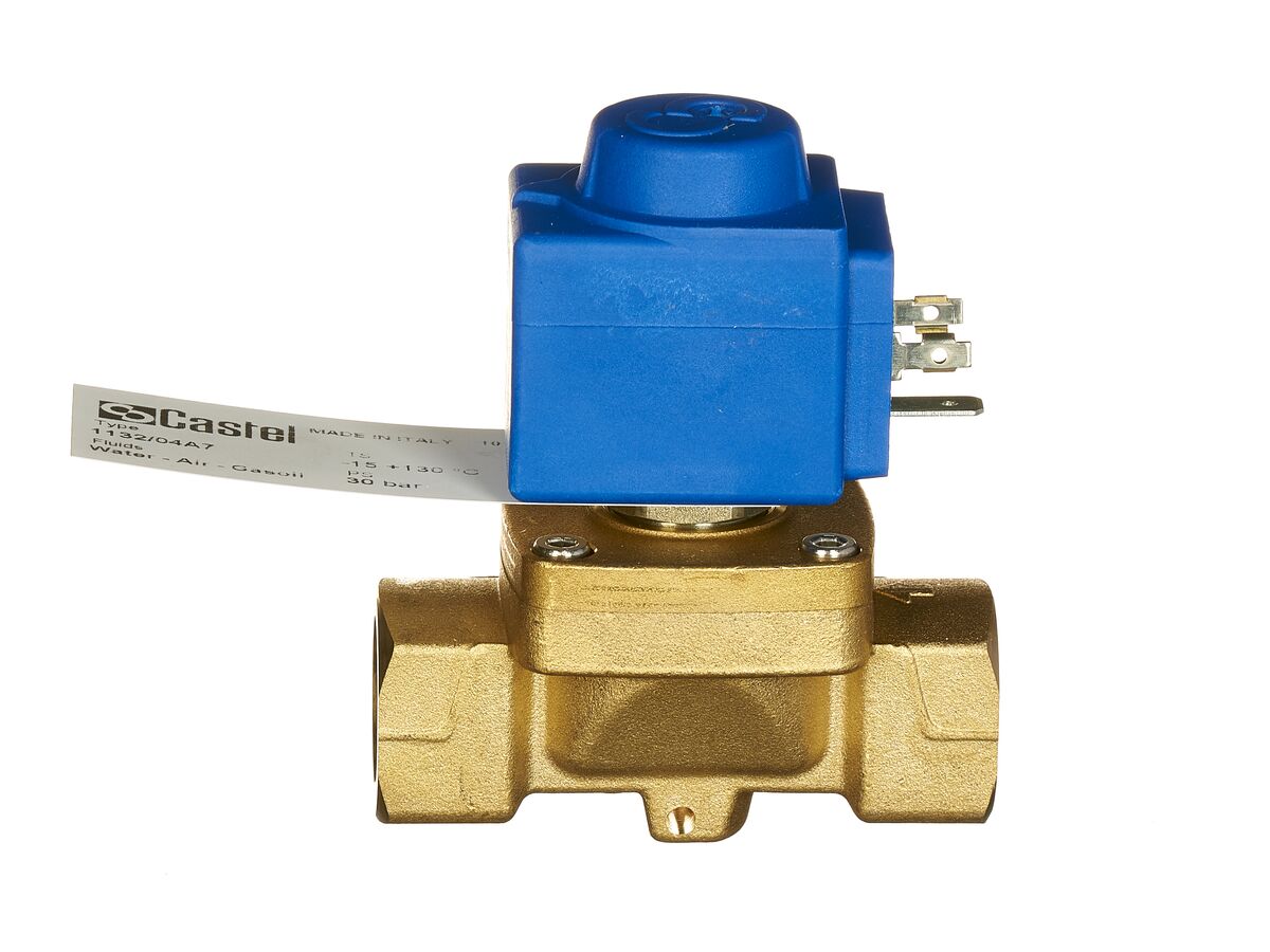 СОЛЕНОИДНЫЙ КЛАПАН CASTEL С КАТУШКОЙ  Solenoid Valve 3/4" FPT  220-230V
