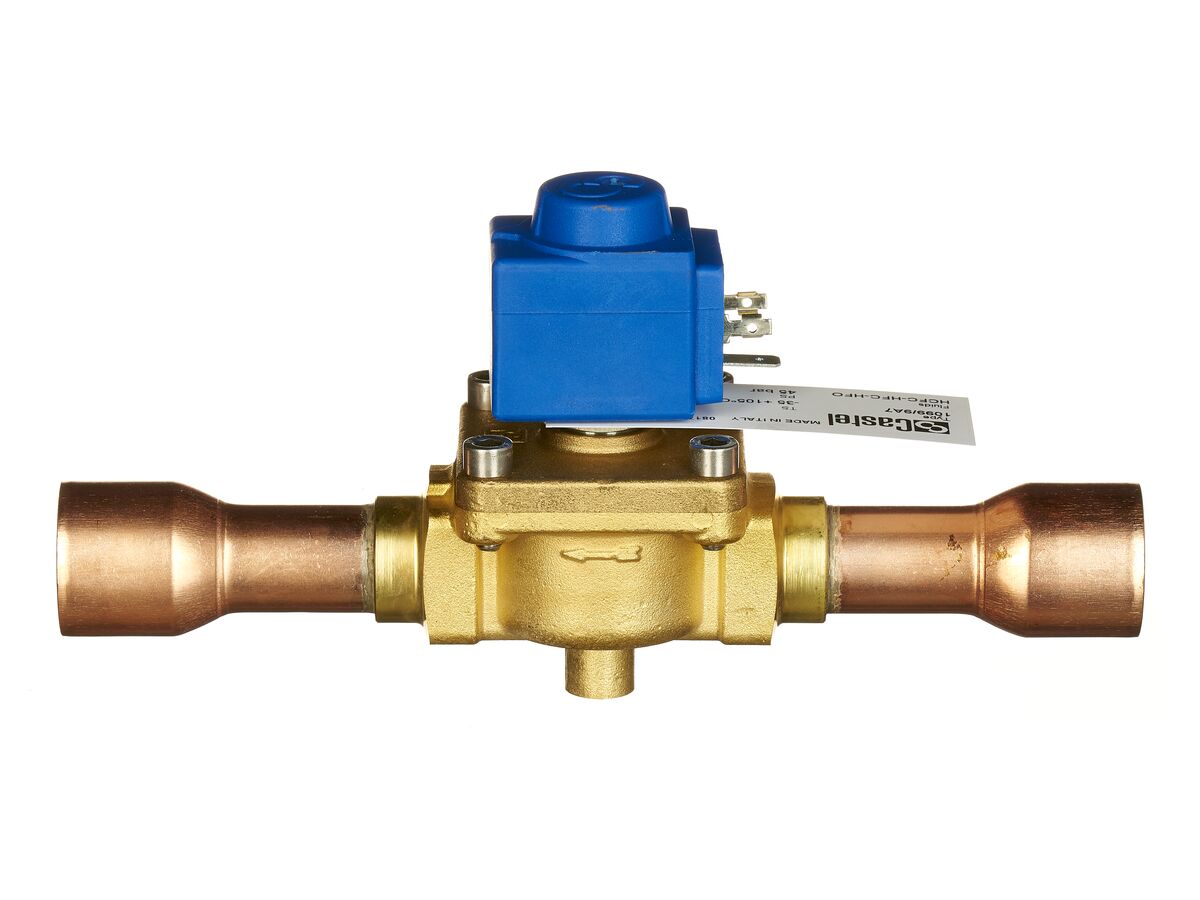 СОЛЕНОИДНЫЙ КЛАПАН CASTEL с катушкой, 1.1/8" ODS,  220-230V, 1099/9A6, Италия
