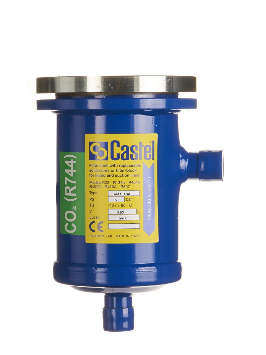 КОРПУС ФИЛЬТРА ОСУШИТЕЛЯ CASTEL  CO2 Filter Drier Shell 7/8"-22mm ODS, 4411E/7AF