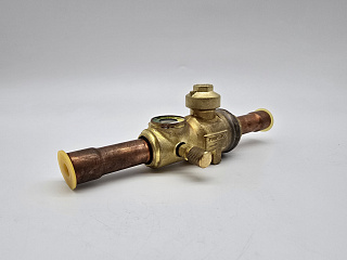 Вентиль шаровой со смотровым стеклом + кл. Шредера, 3/4" (18 мм), Henry 937306 SG
