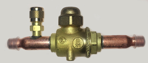 ШАРОВОЙ ВЕНТИЛЬ С СЕРВИСНЫМ ШТУЦЕРОМ CASTEL  Ball Valve 6mm ODS - Access Port, 6570/M6A
