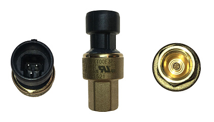 ДАТЧИК ДАВЛЕНИЯ CAREL PRESS. TRASD. Output: 0-5 V, Press. range: -1...12,8 BAR, Power supp. 5 VDC, Sealed gage, Packard, Female, 7/16"-20UNF, IP67, SPKT00E3P0