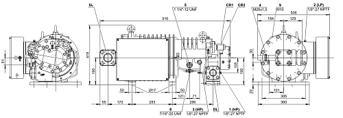 Компрессор Bitzer винтовой, полугерметичный , HSN6451-40-40P