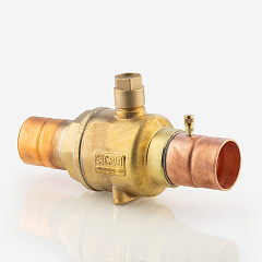 ШАРОВОЙ ВЕНТИЛЬ С СЕРВИСНЫМ ШТУЦЕРОМ CASTEL, 2.5/8" (67mm) ODS, Kv=380 м3/час, 6570/21A