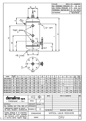 Ресивер вертикальный (89 л) Denaline DRV.273.1745.0 (Италия)