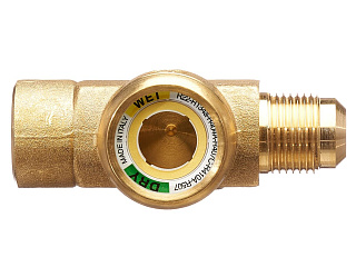 СМОТРОВОЕ СТЕКЛО CASTEL С ИНДИКАТОРОМ ВЛАЖНОСТИ Moisture Indicator 1/2" Flare M/F, 3950/44