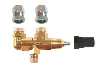 ТРЕХХОДОВОЙ ВЕНТИЛЬ ДЛЯ ПРЕДОХРАН. КЛАПАНОВ  CASTEL  CO2 Changeover Valve 1/2"NPT x 1/2"NPT, 3032E/4