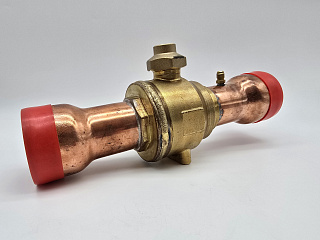ШАРОВОЙ ВЕНТИЛЬ С СЕРВИСНЫМ ШТУЦЕРОМ ILAMP, 2.5/8" (64mm) ODS, Kv=214 м3/час (6591/М64А)